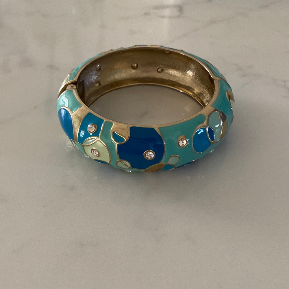 Blue Sequin Brand Bracelet